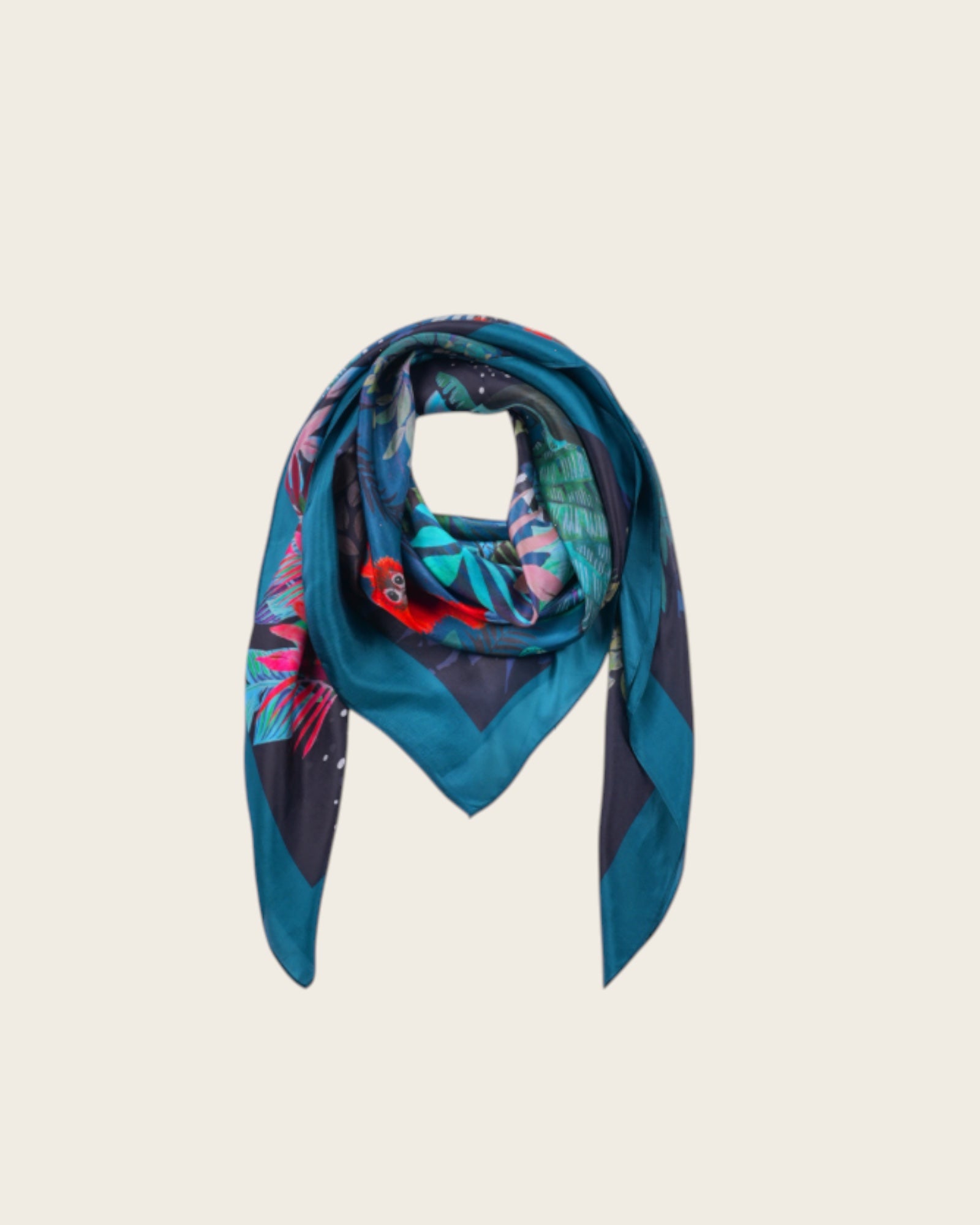 WILD - Foulards Winter Jungle Bleu