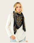 WILD - Foulards Paisley Big Noir