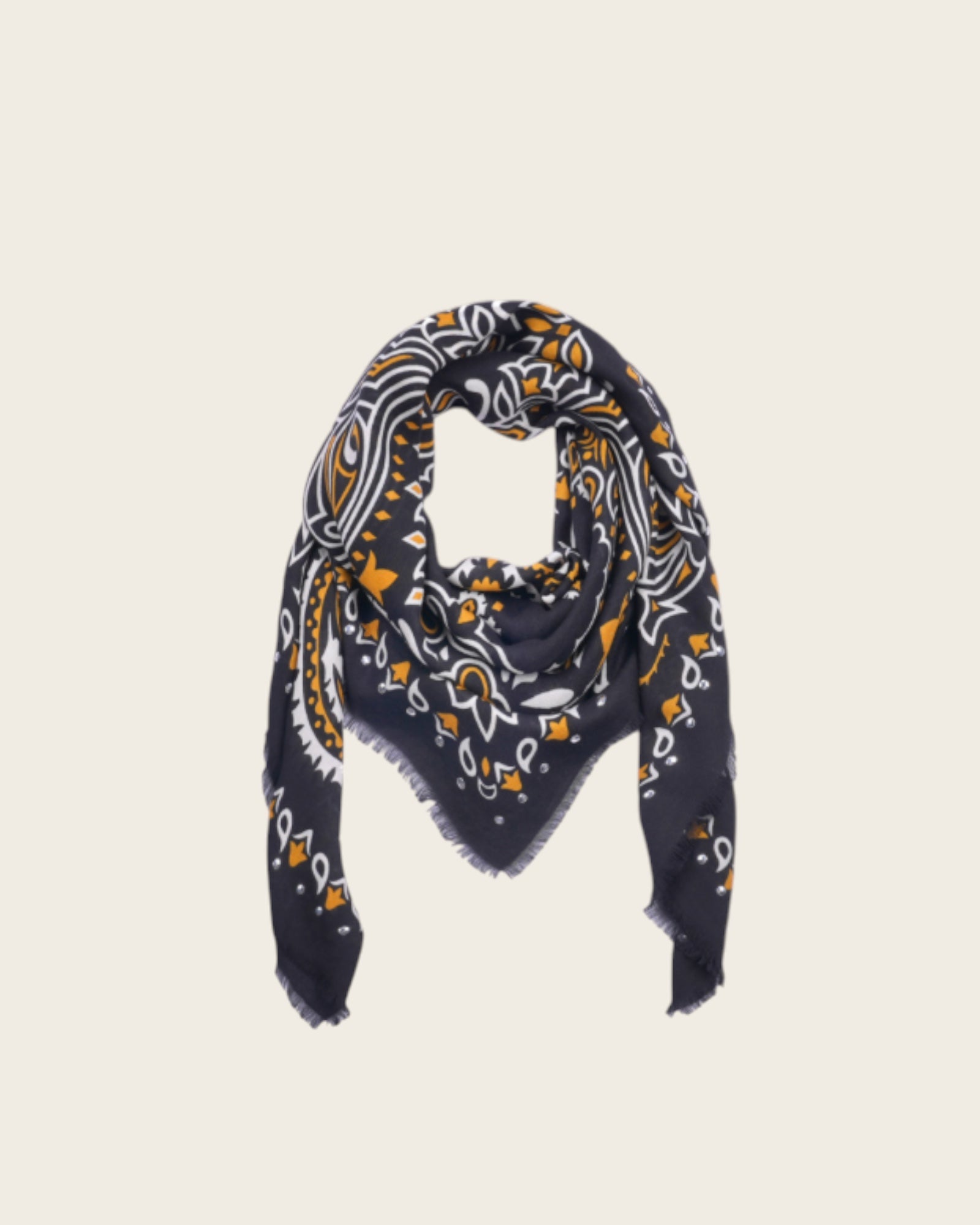 WILD - Foulards Paisley Big Noir