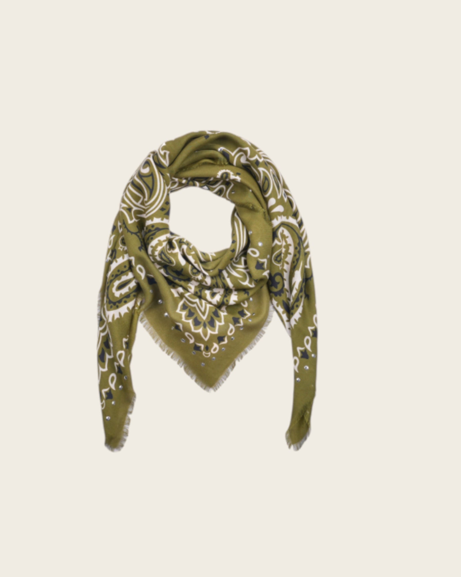 WILD - Foulards Paisley Big Kaki