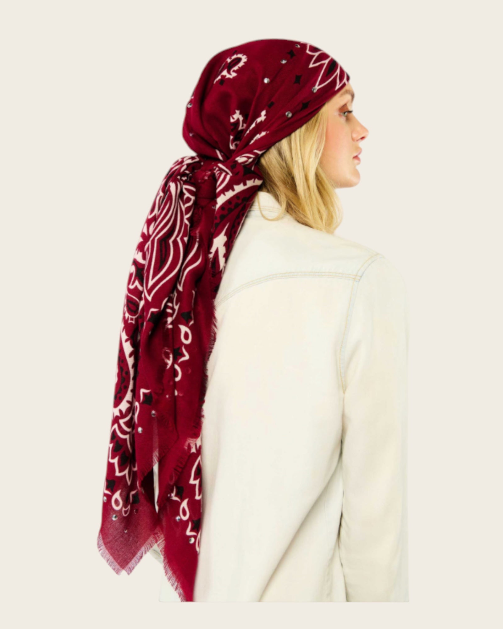 WILD - Foulards Paisley Big Bordeaux
