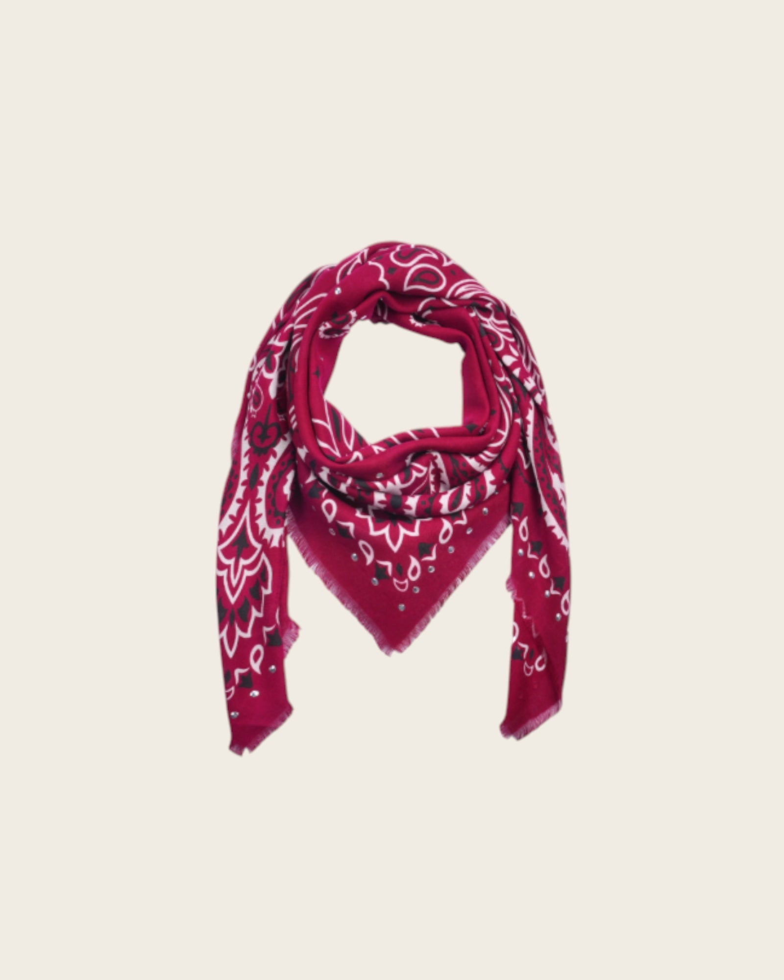 WILD - Foulards Paisley Big Bordeaux