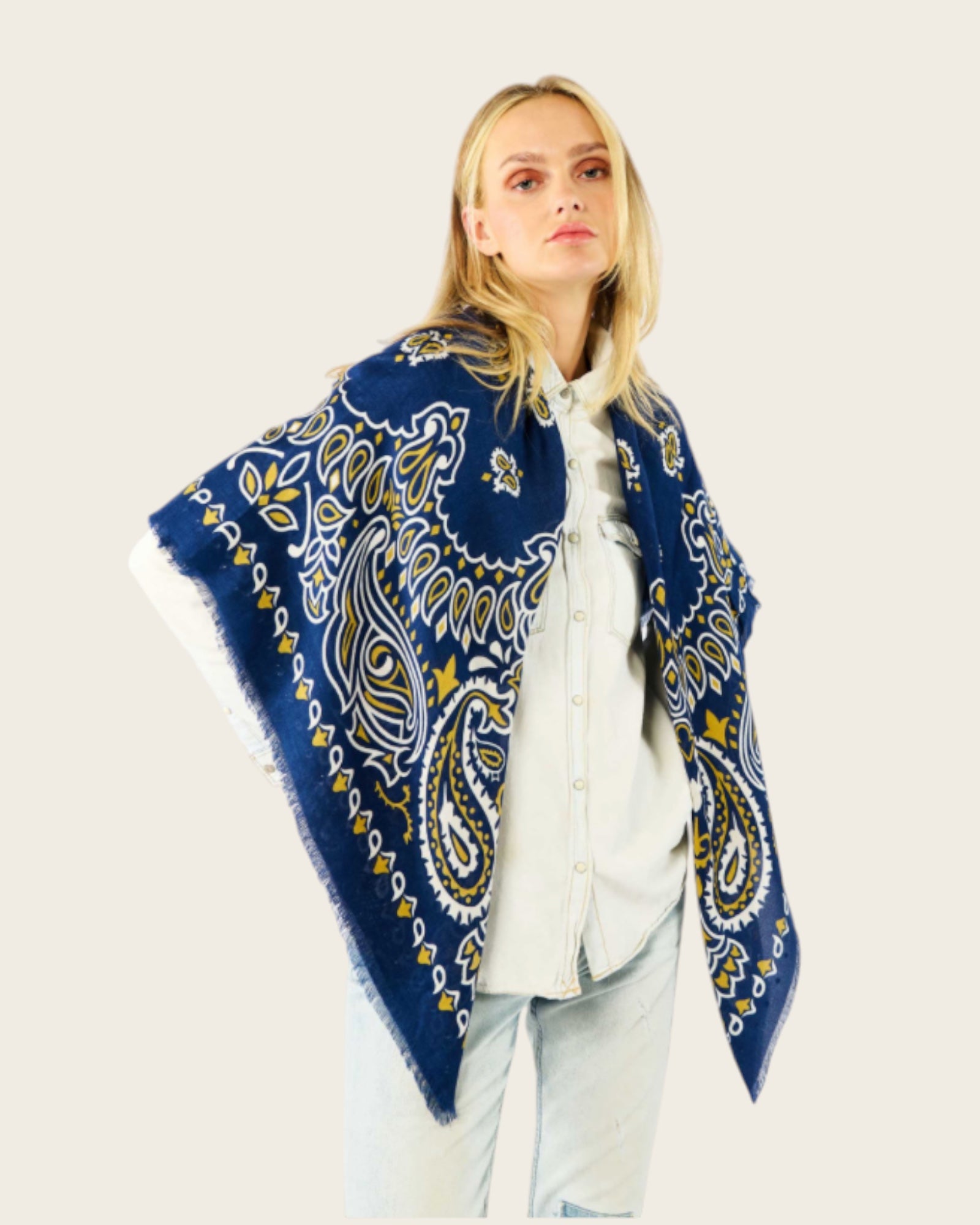 WILD - Foulards Paisley Big Bleu