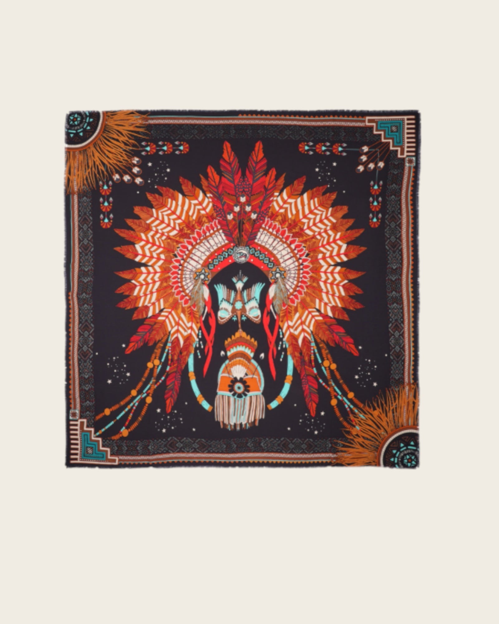 WILD - Foulards Nouveau Western Big Noir