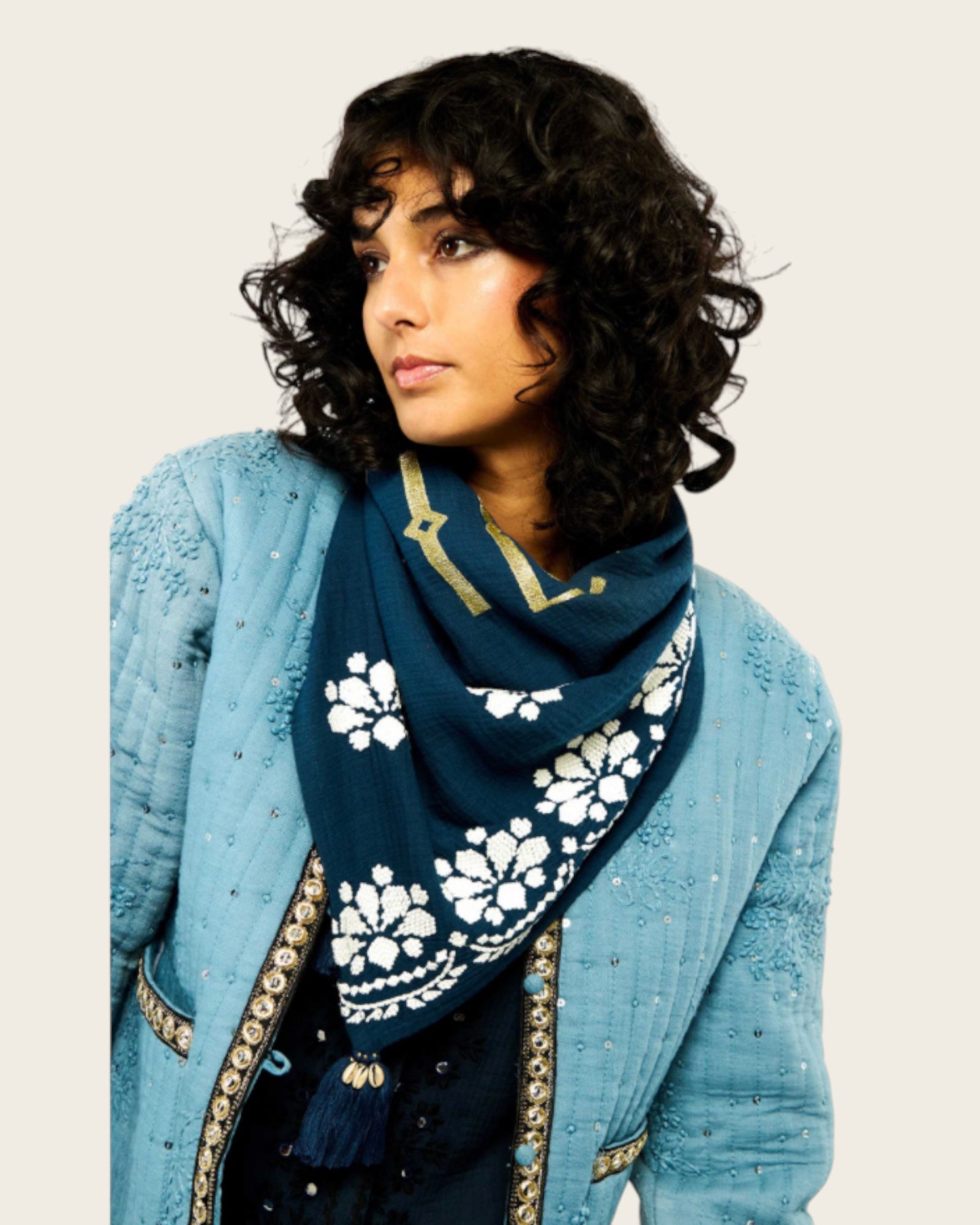 WILD - Foulards Ocampo Bleu