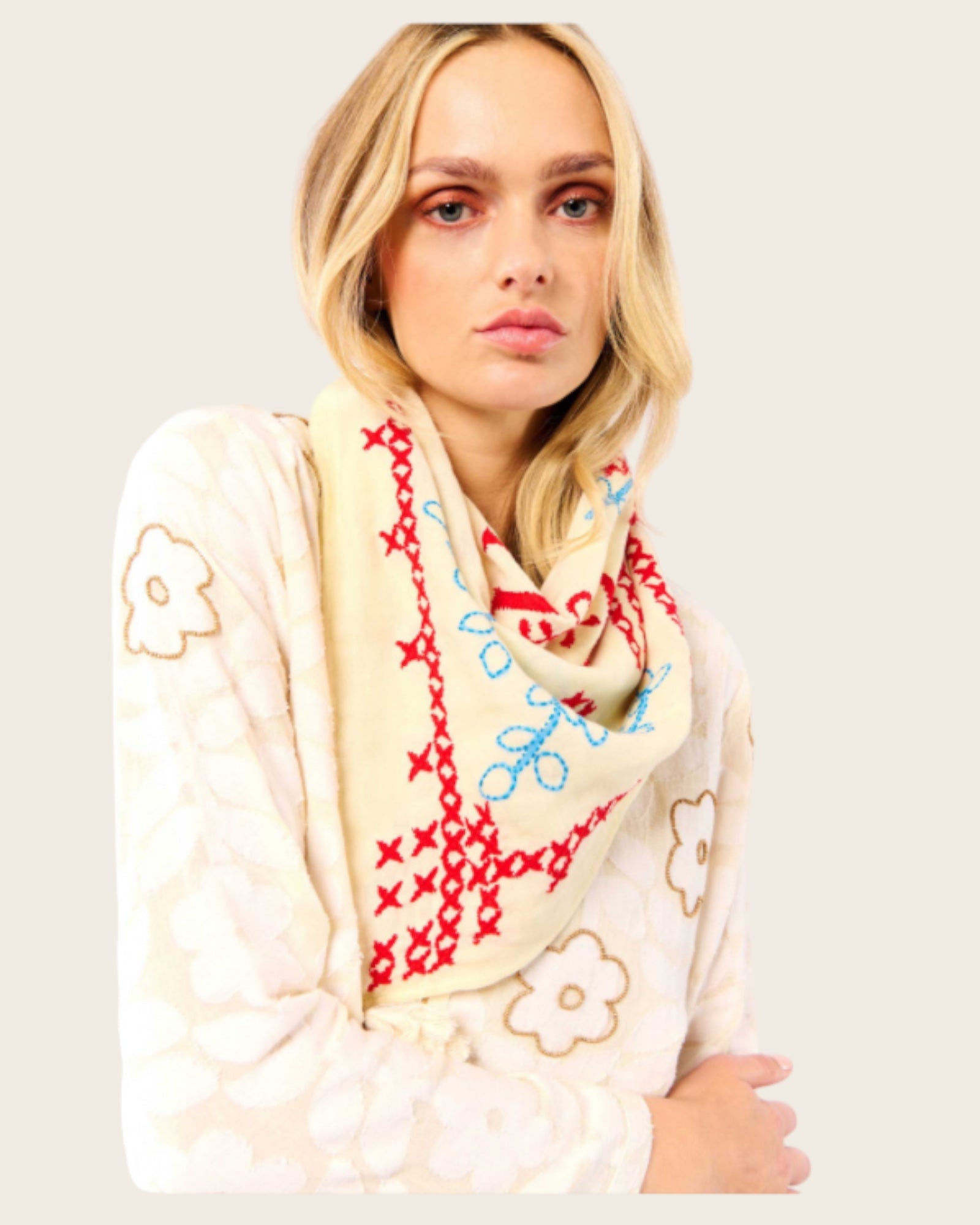 WILD - Foulards Nayarit Blanc