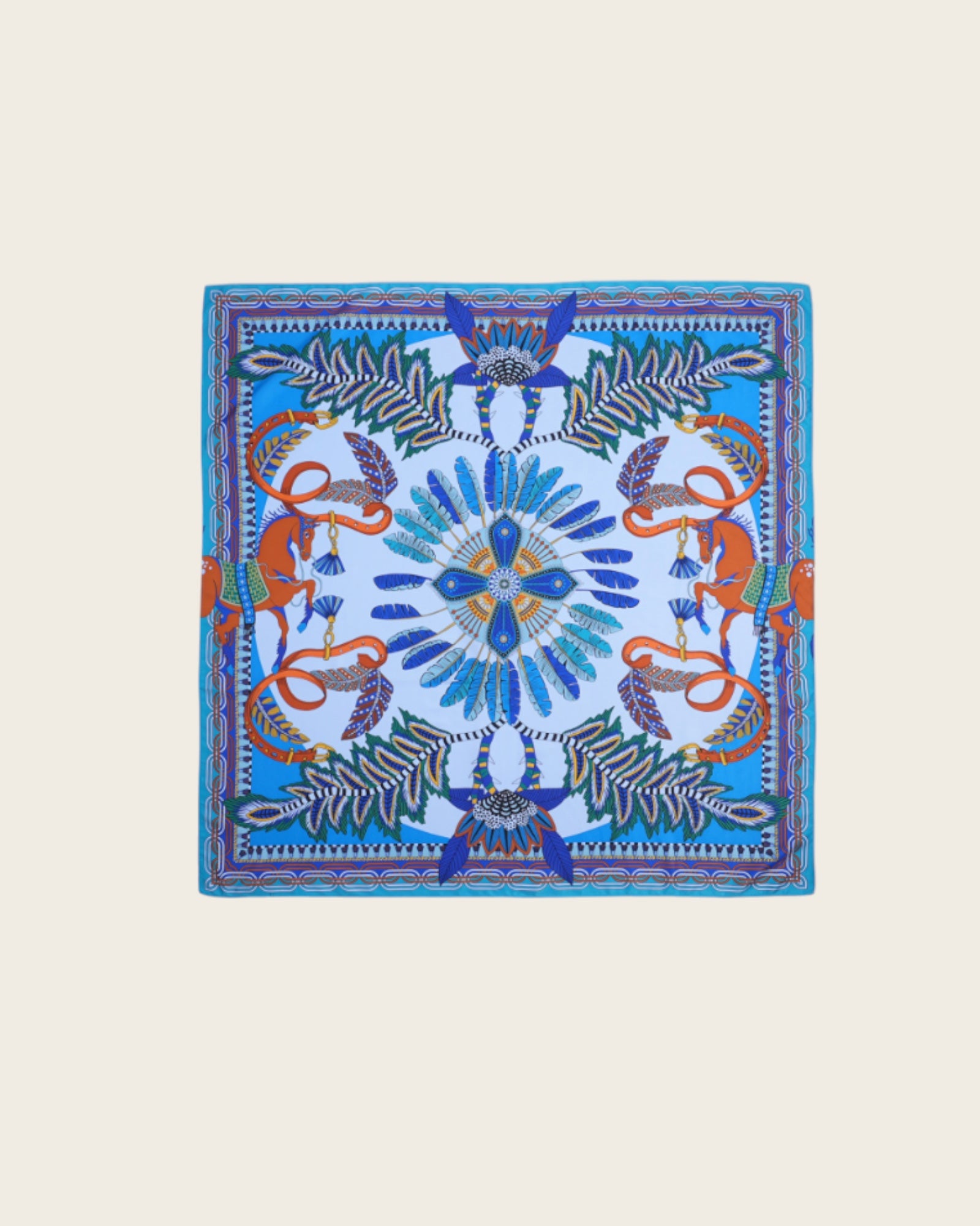WILD - Foulards Pony Medium Bleu