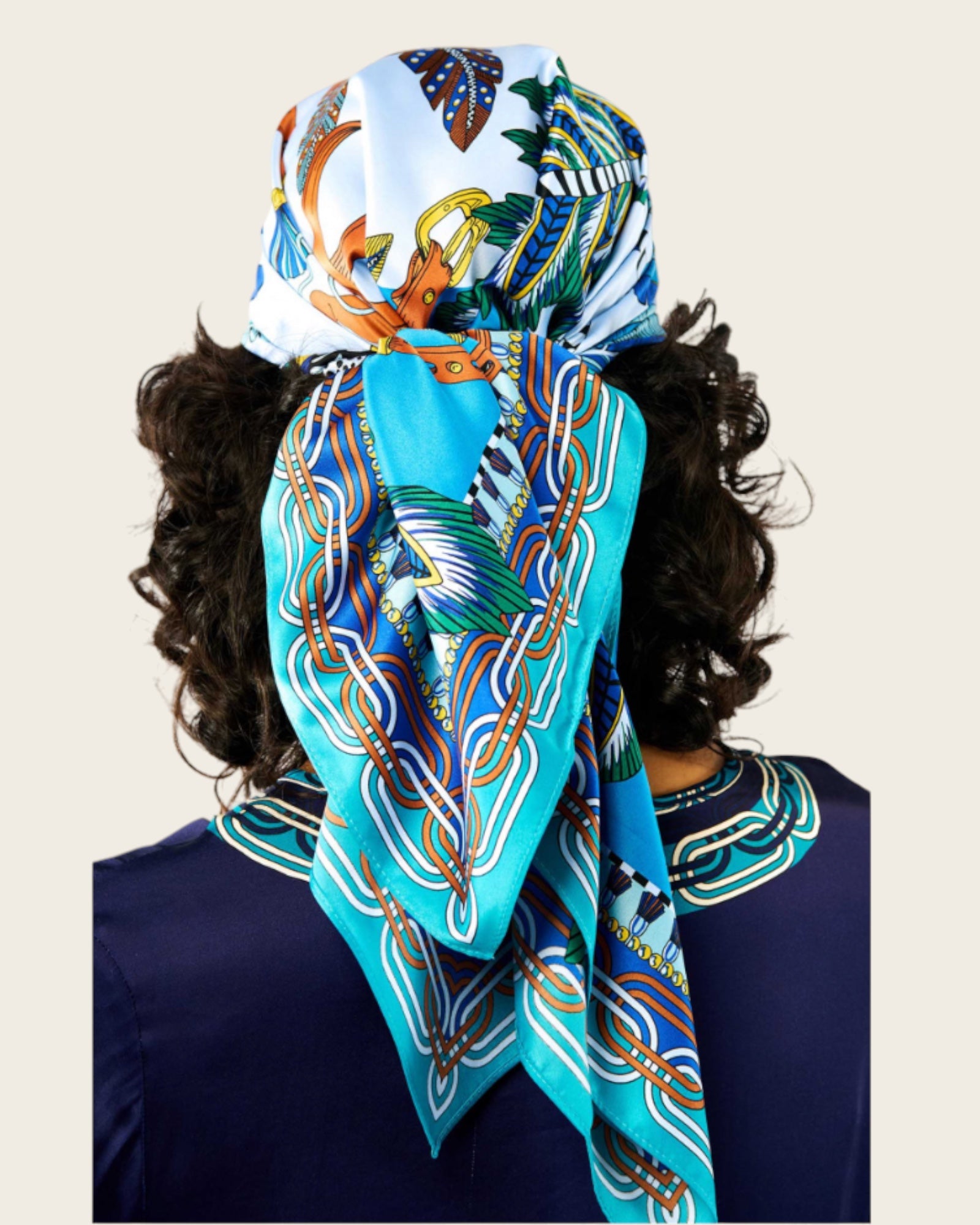 WILD - Foulards Pony Medium Bleu