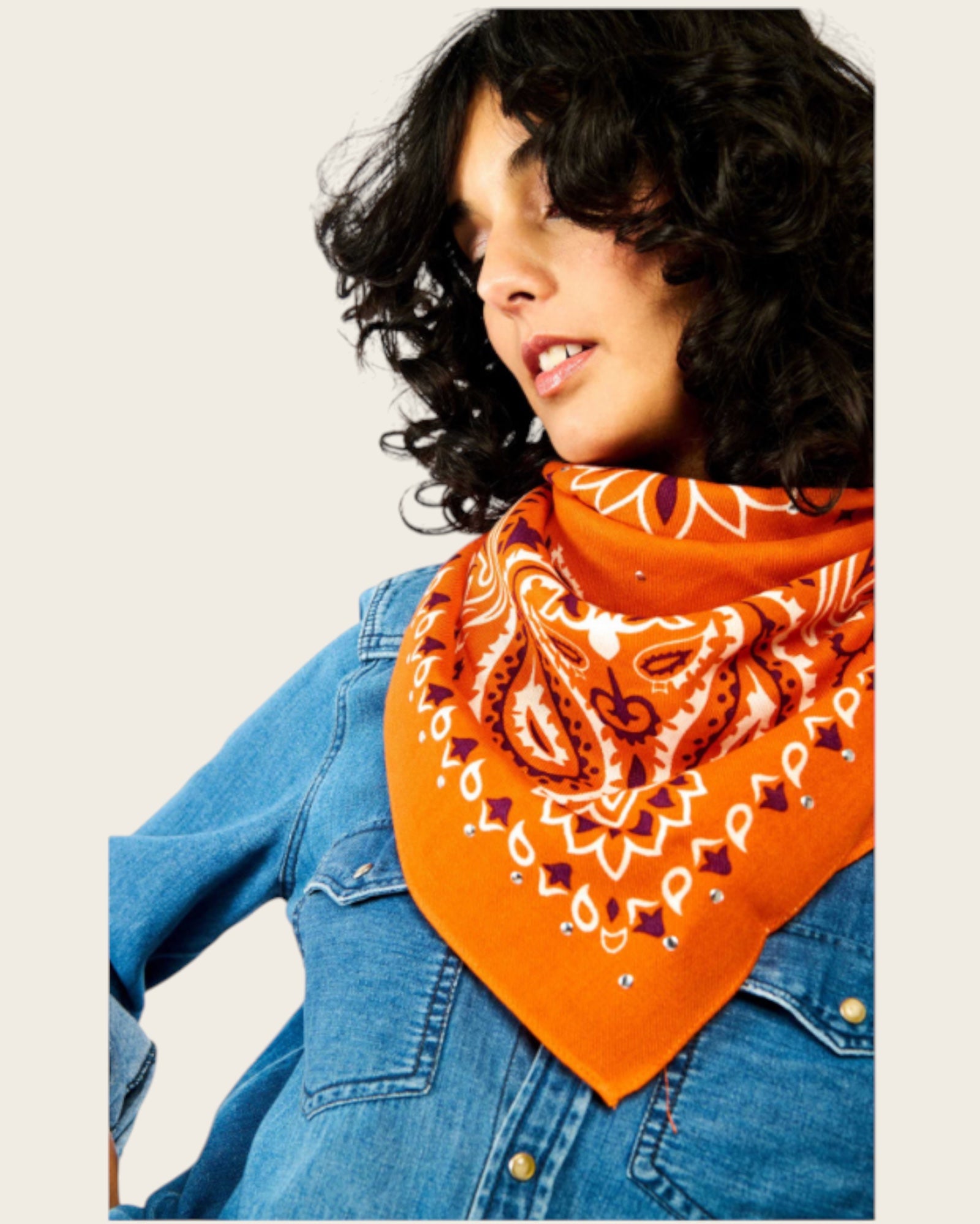 WILD - Foulards Paisley Medium Terre