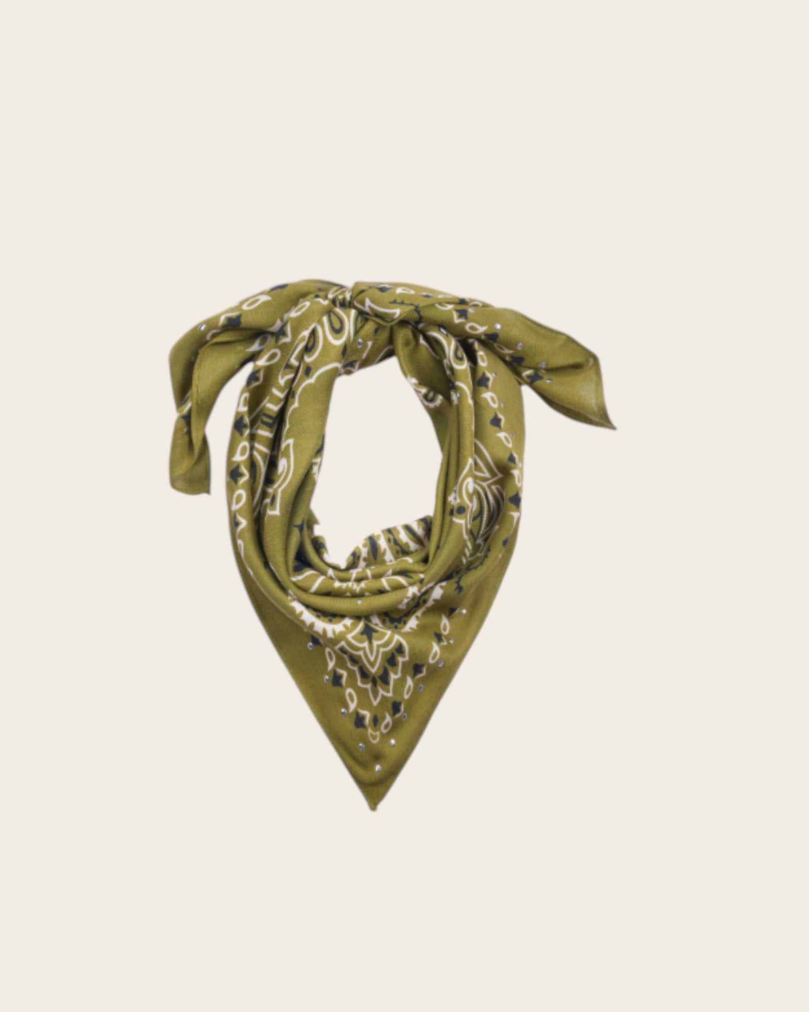 WILD - Foulards Paisley Medium Kaki