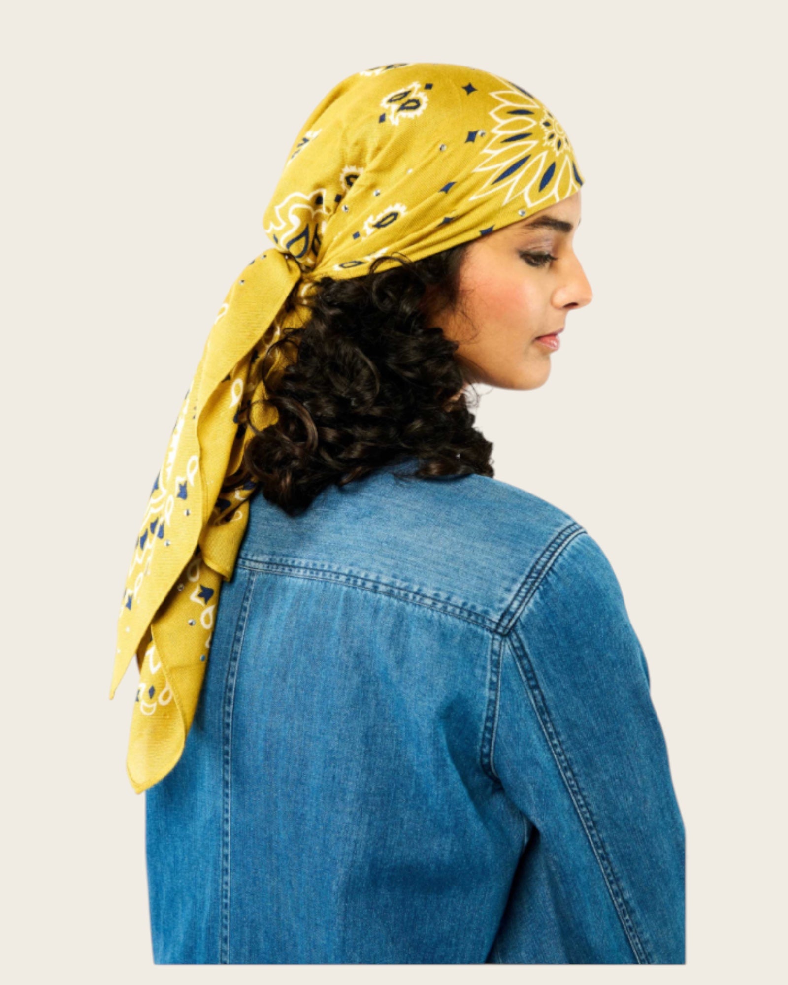 WILD - Foulards Paisley Medium Camel