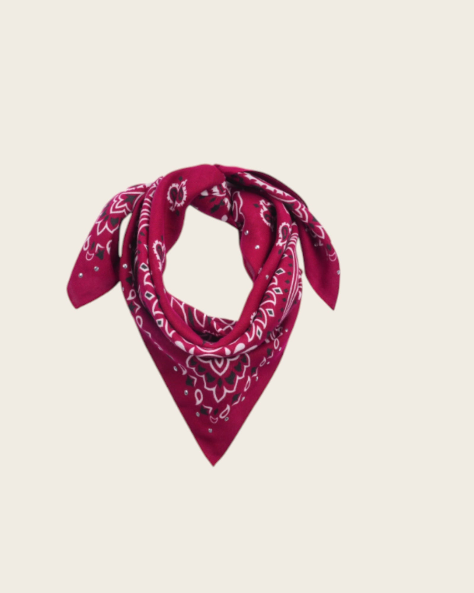WILD - Foulards Paisley Medium Bordeaux