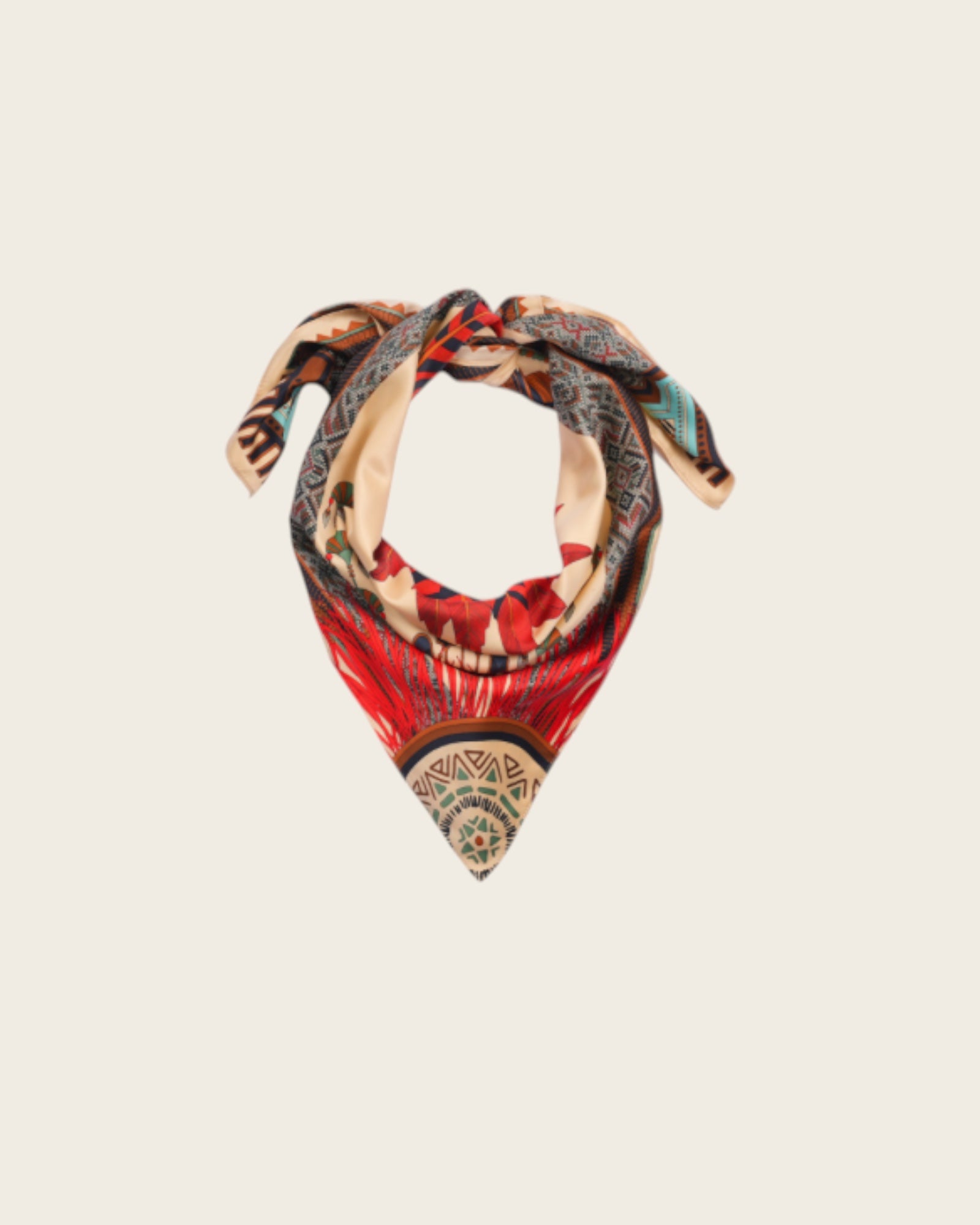 WILD - Foulards Nouveau Western Medium Beige
