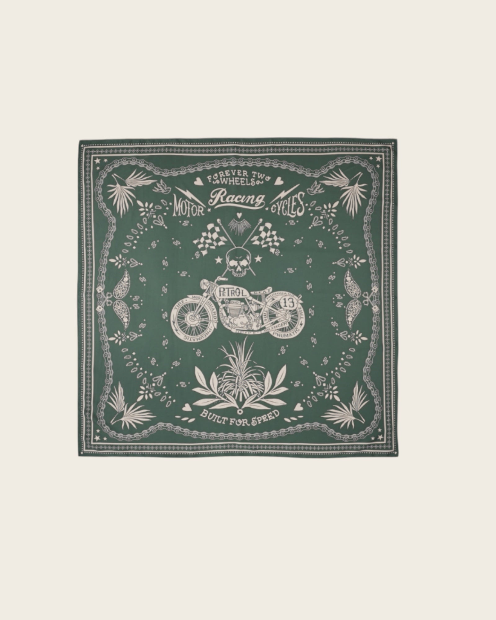 WILD - Foulards Bandana Medium Kaki