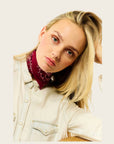 WILD - Foulards Paisley Mini Bordeaux