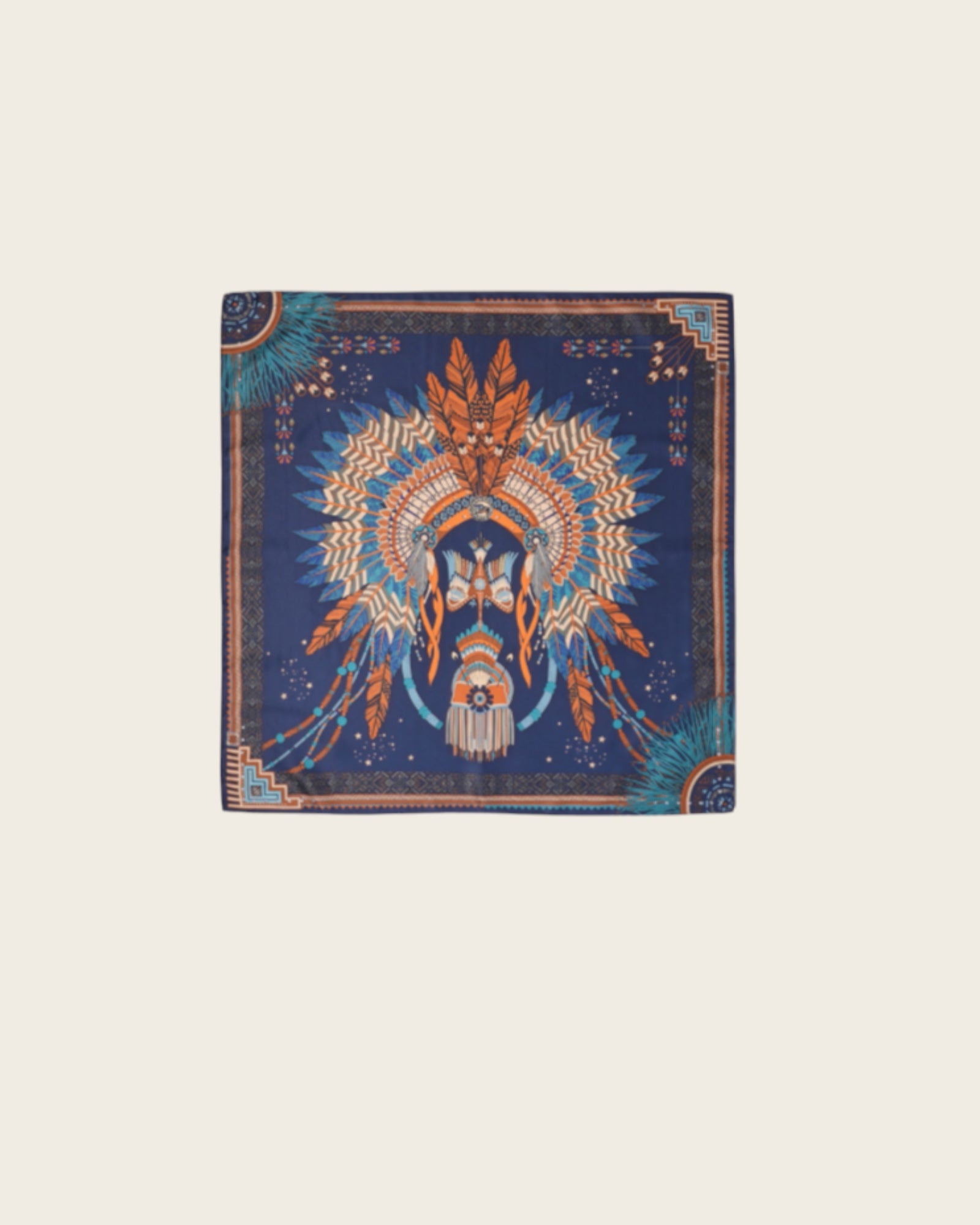 WILD - Foulards Nouveau Western Mini Bleu