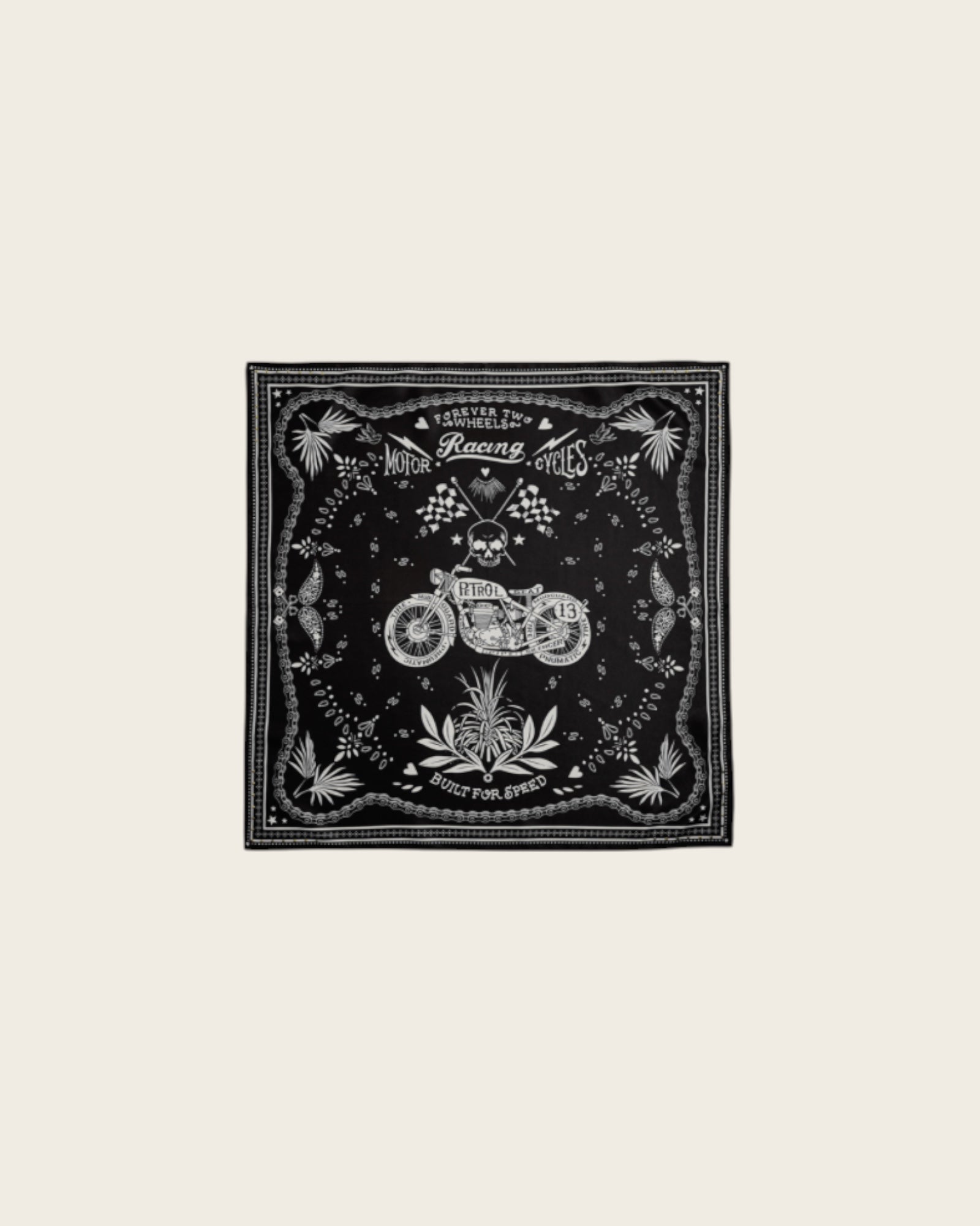 WILD - Foulards Bandana Mini Noir