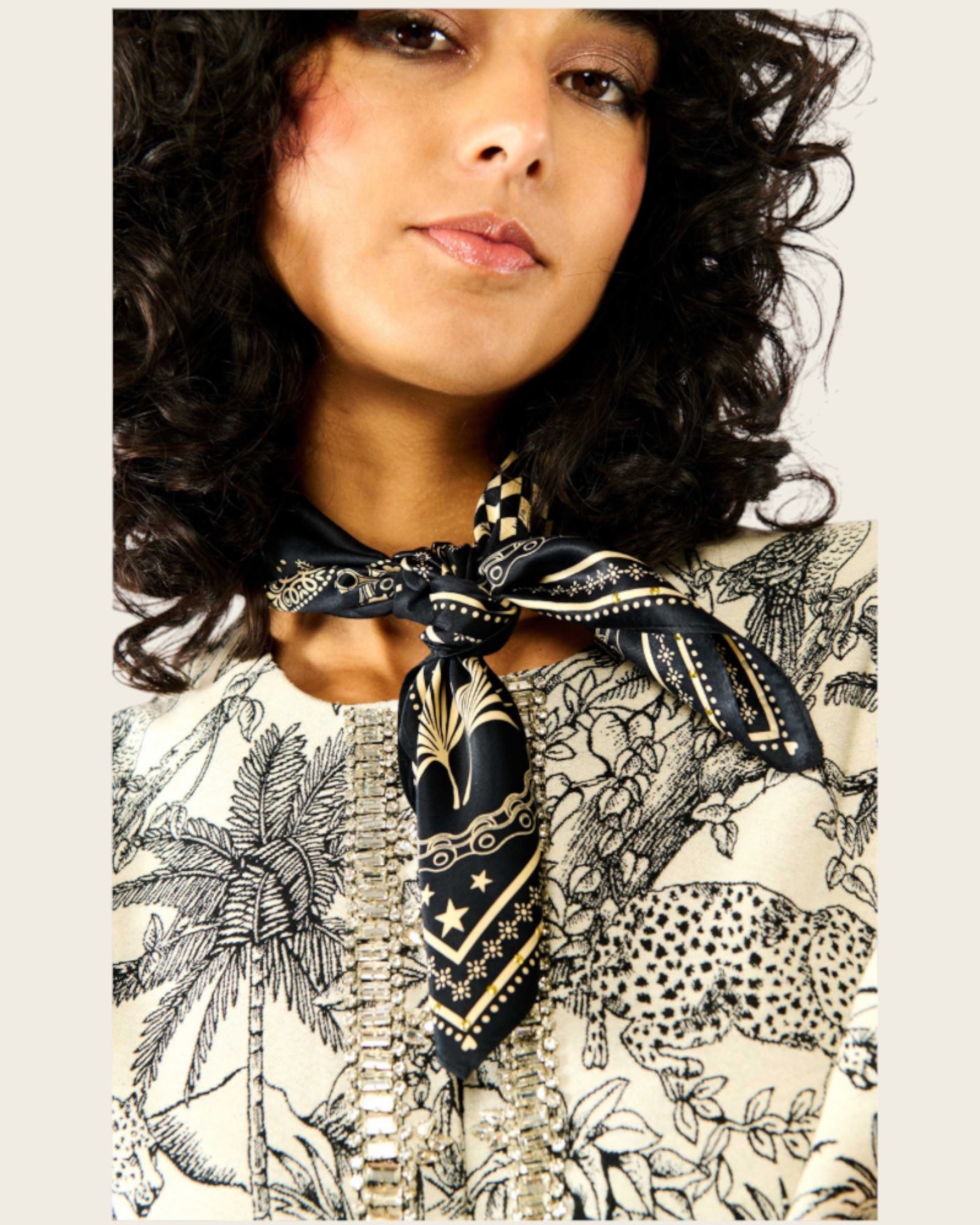 WILD - Foulards Bandana Mini Noir
