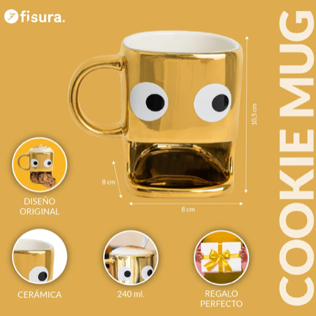 FISURA - TASSE CAFE doré