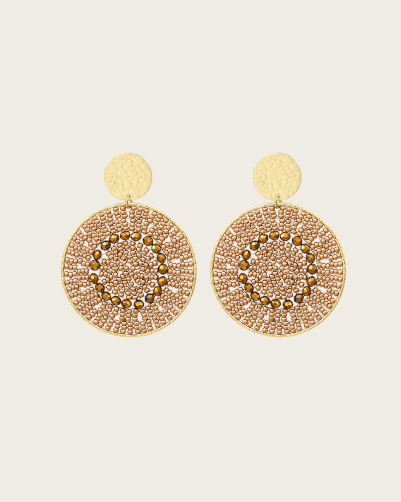 SANTIBE - Boucles d'oreilles Mistral - Champagne