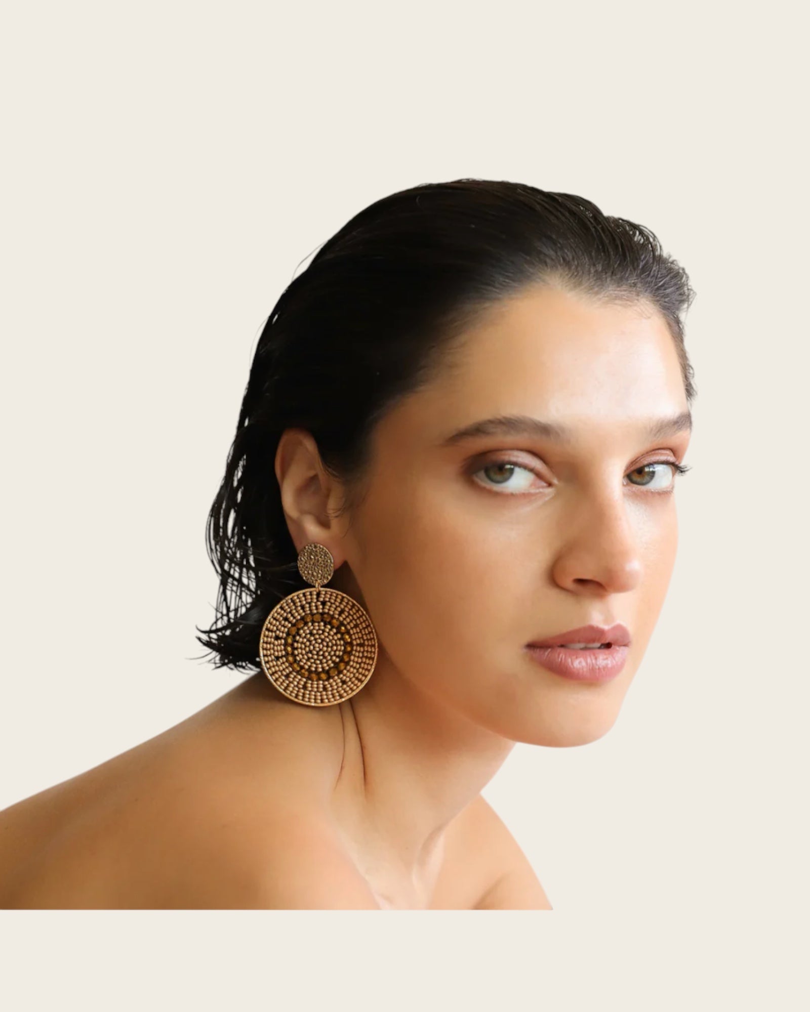 SANTIBE - Boucles d'oreilles Mistral - Champagne