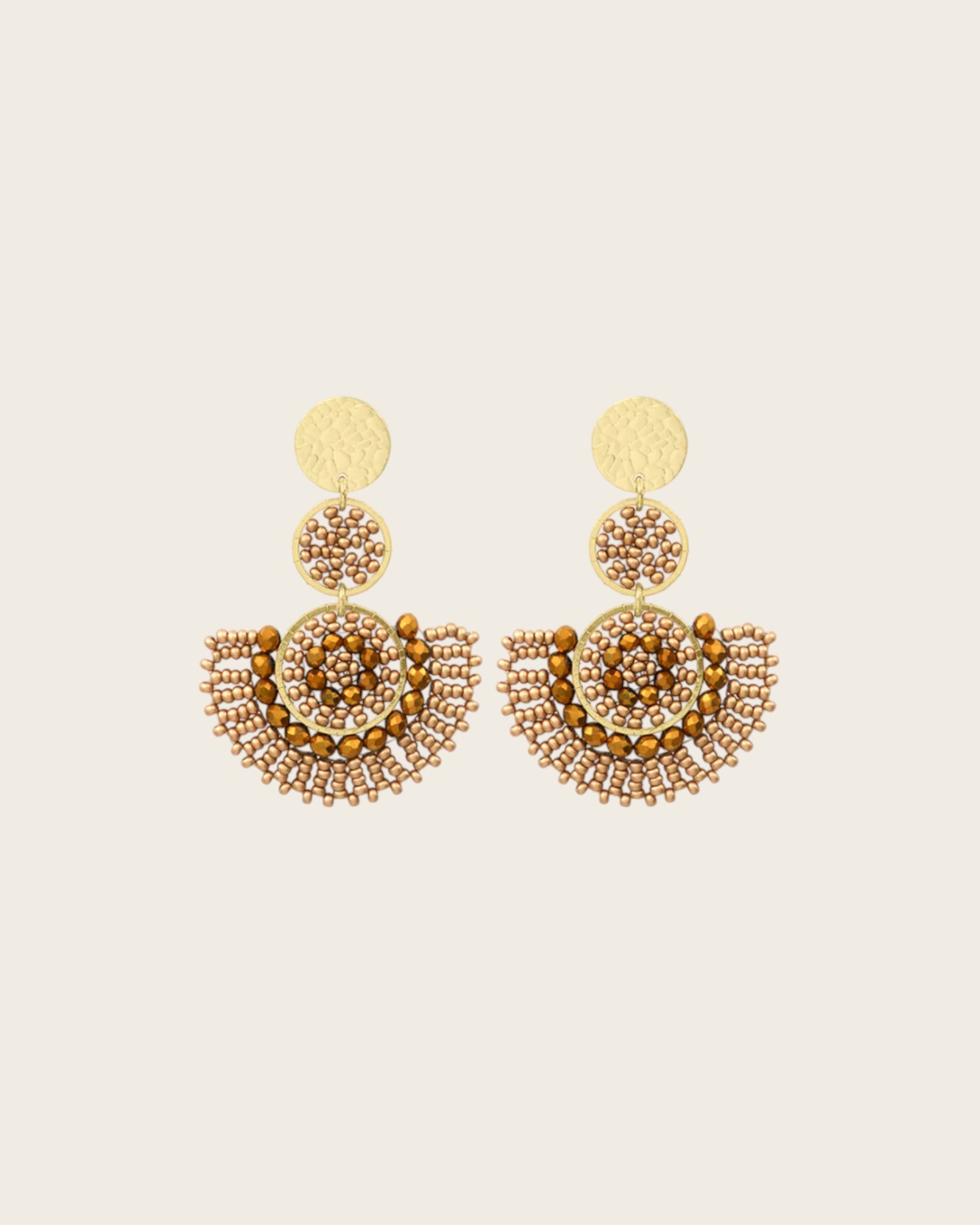SANTIBE - Boucles d'oreilles Cancun - Champagne