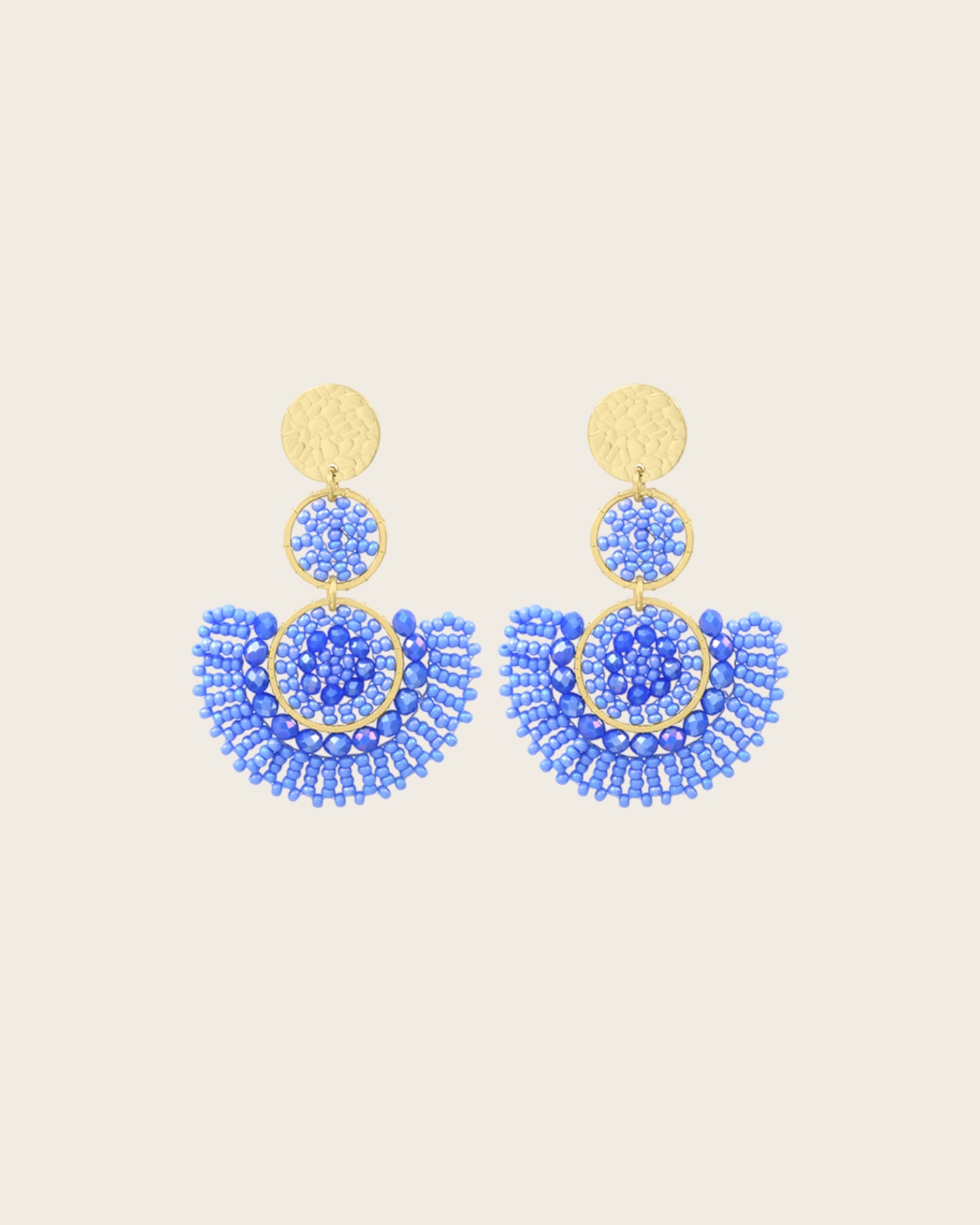 SANTIBE - Boucles d'oreilles Cancun - Celeste