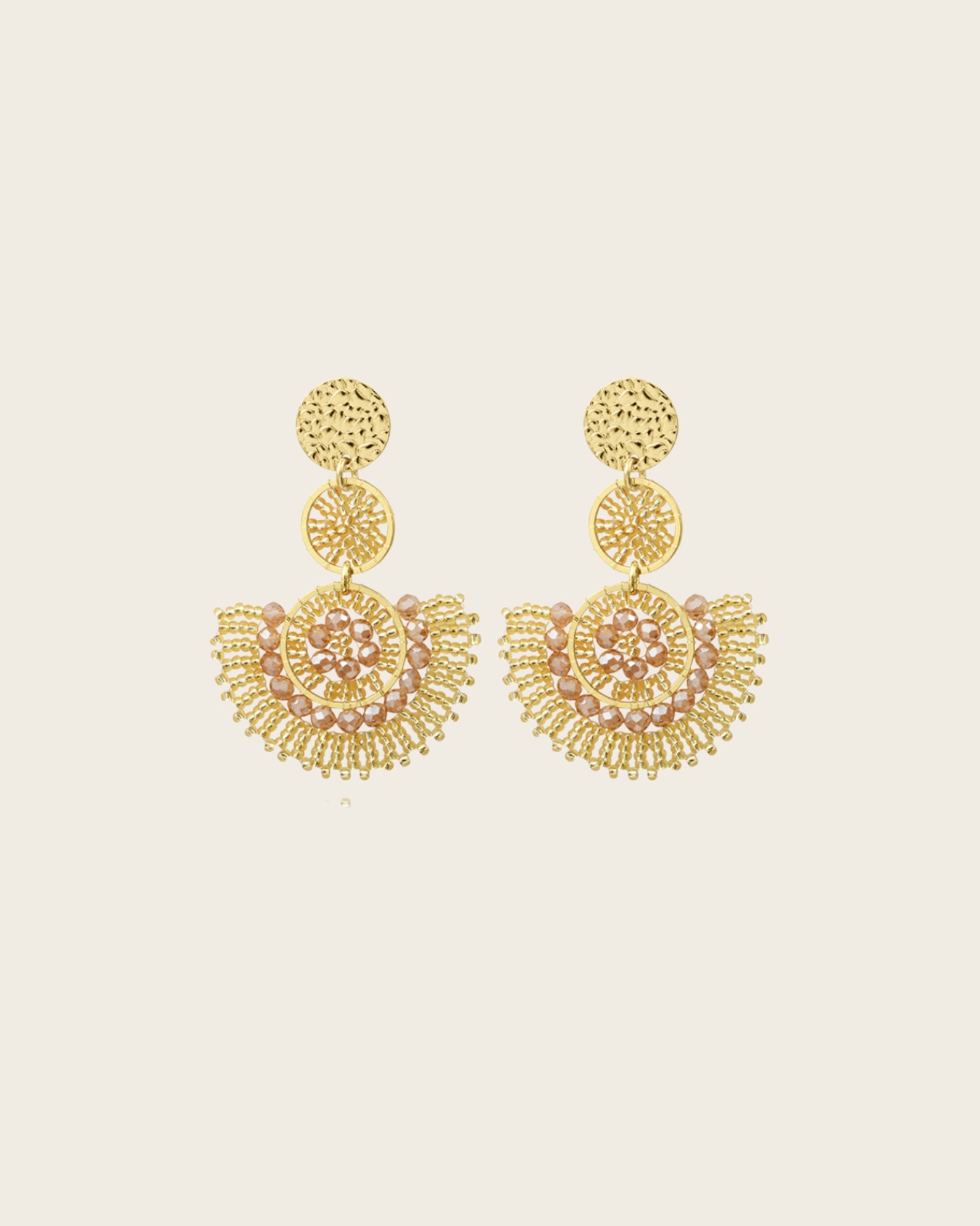 SANTIBE - Boucles d'oreilles Cancun - Doré