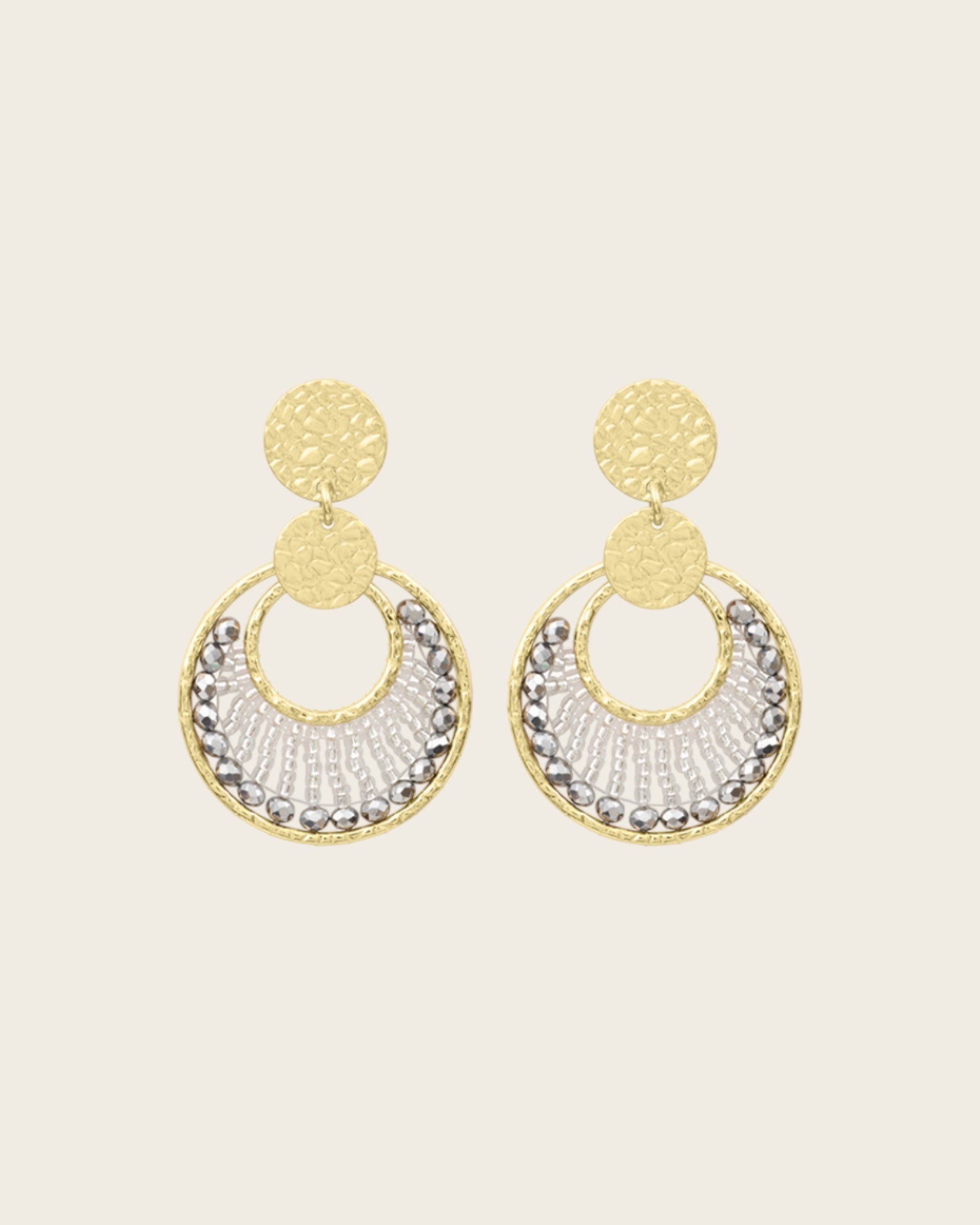 SANTIBE - Boucles d'oreilles Mini Luna - Argent
