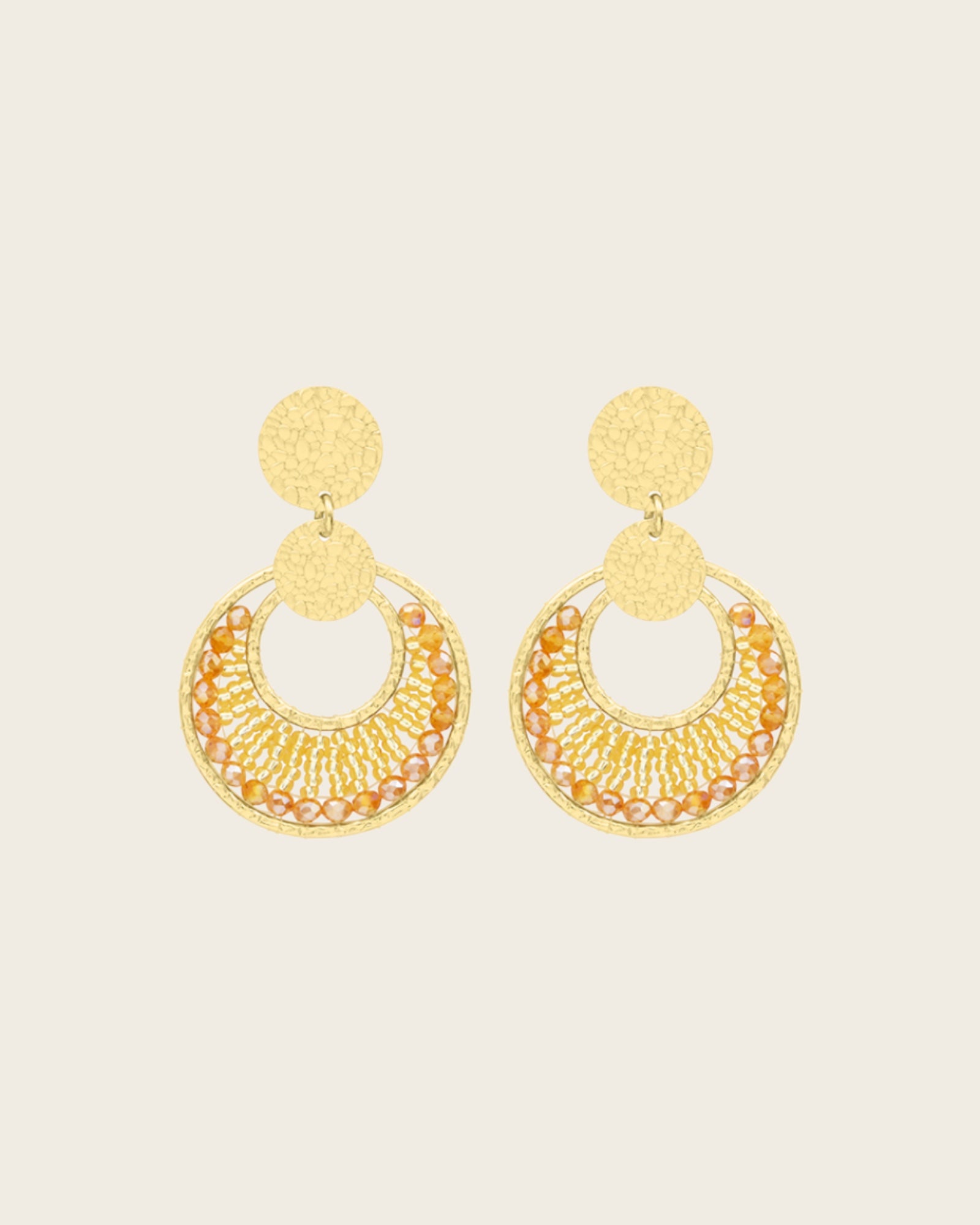 SANTIBE - Boucles d'oreilles Mini Luna - Doré
