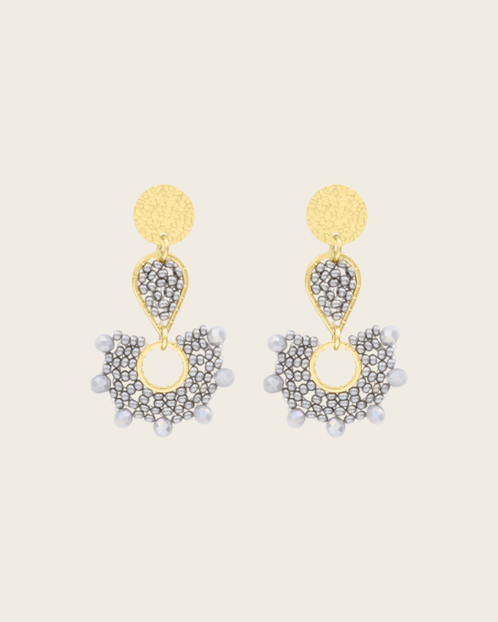 SANTIBE - Boucles d'oreilles Ophélia - Platine