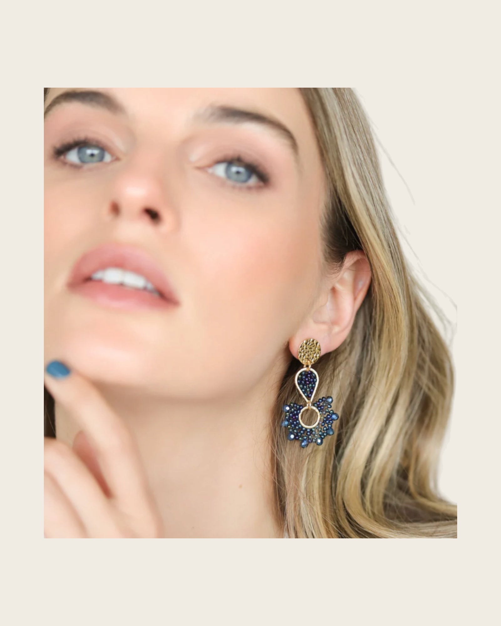 SANTIBE - Boucles d'oreilles Ophélia - Platine
