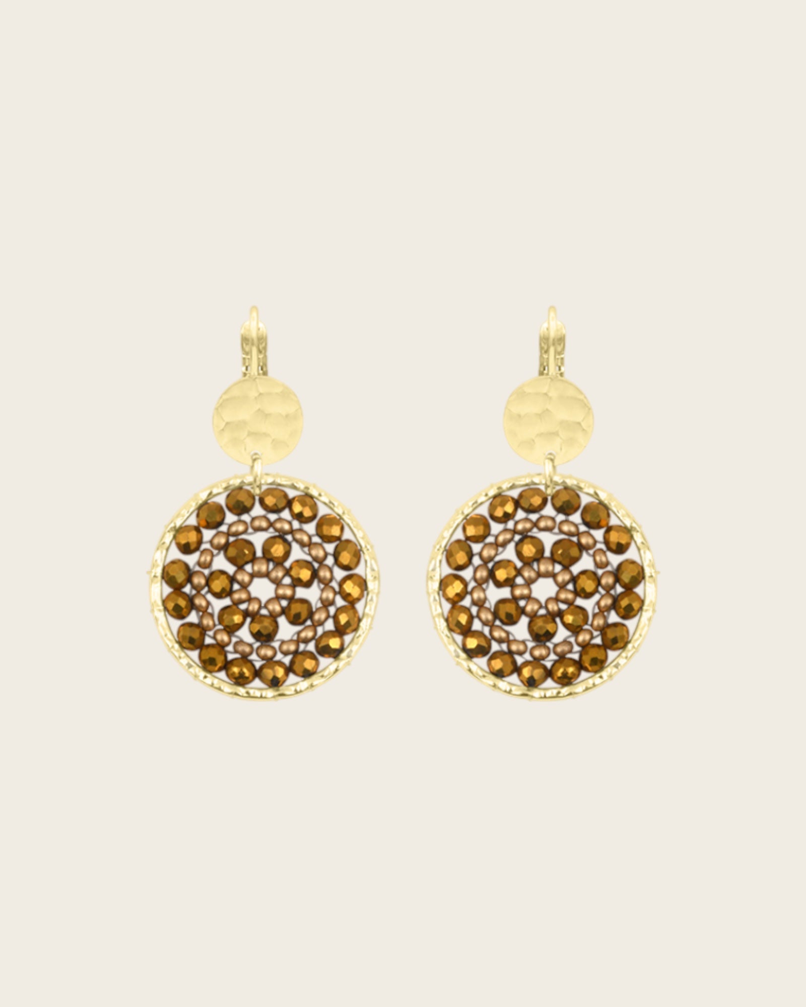 SANTIBE - Boucles d'oreilles Paradis - Champagne