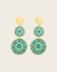 SANTIBE - Boucles d'oreilles Santiago - Vert demoiselles