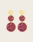 SANTIBE - Boucles d'oreilles Santiago - Prune