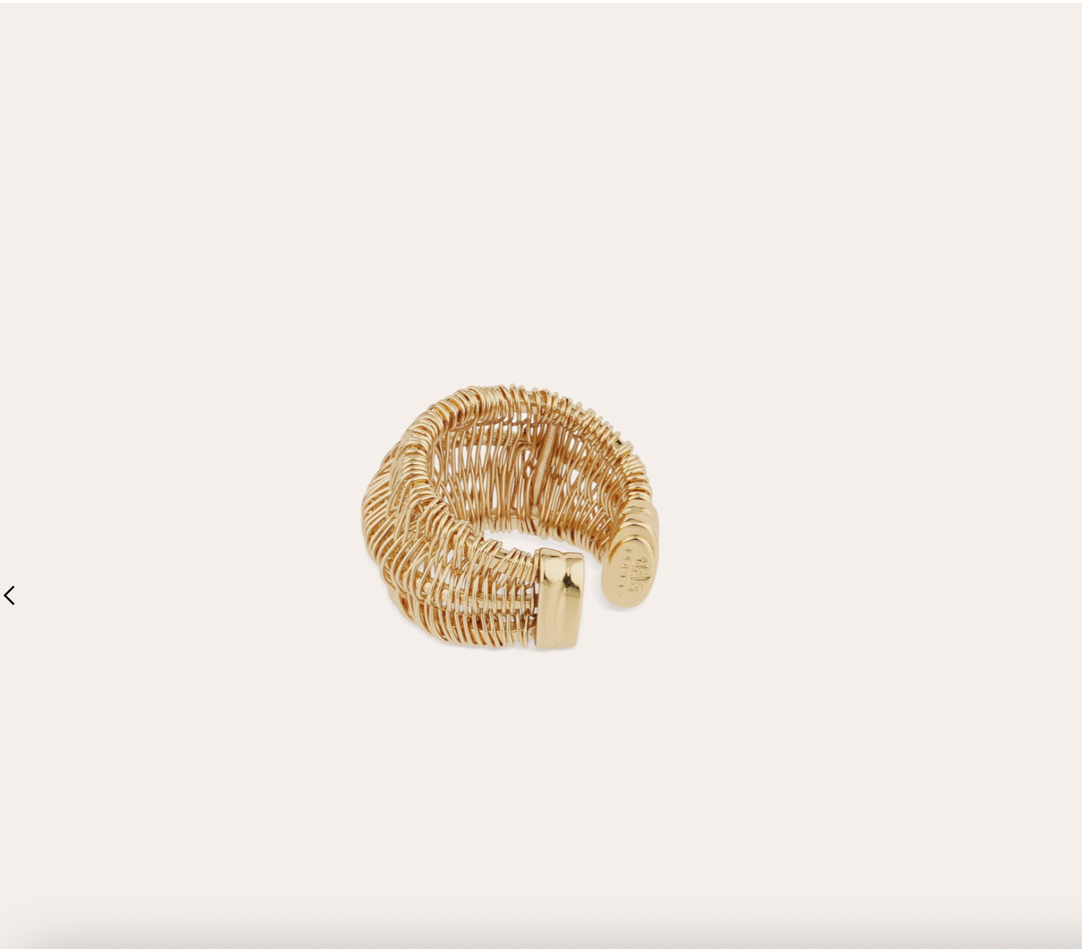 GAS BIJOUX - Bague IZZIA FILEA dorée à l'or fin - Ajustable