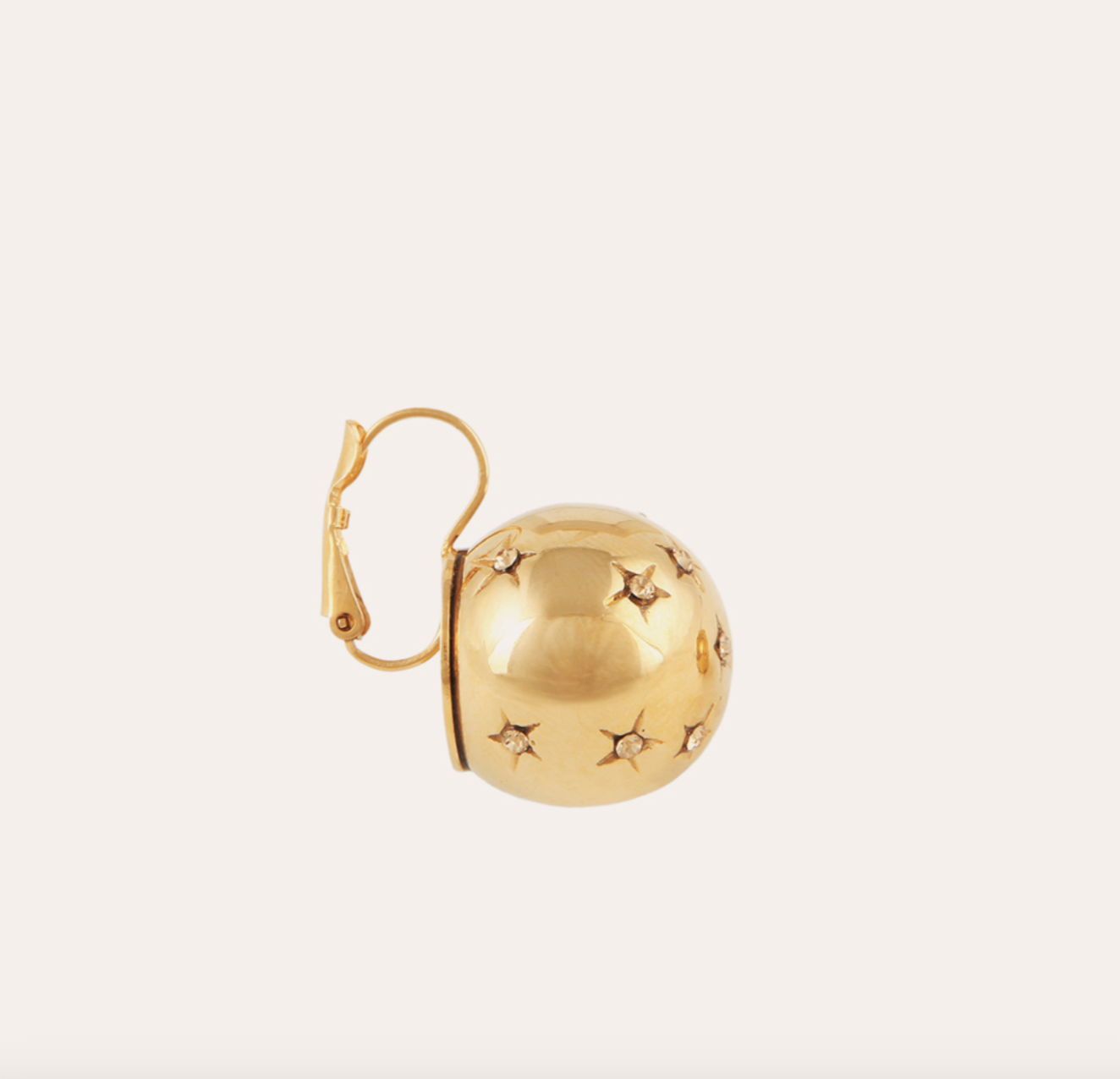 GAS BIJOUX - Boucles d'oreilles COMETE grand modèle dorées à l'or fin