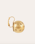 GAS BIJOUX - Boucles d'oreilles COMETE cristaux dorés grand modèle dorées à l'or fin