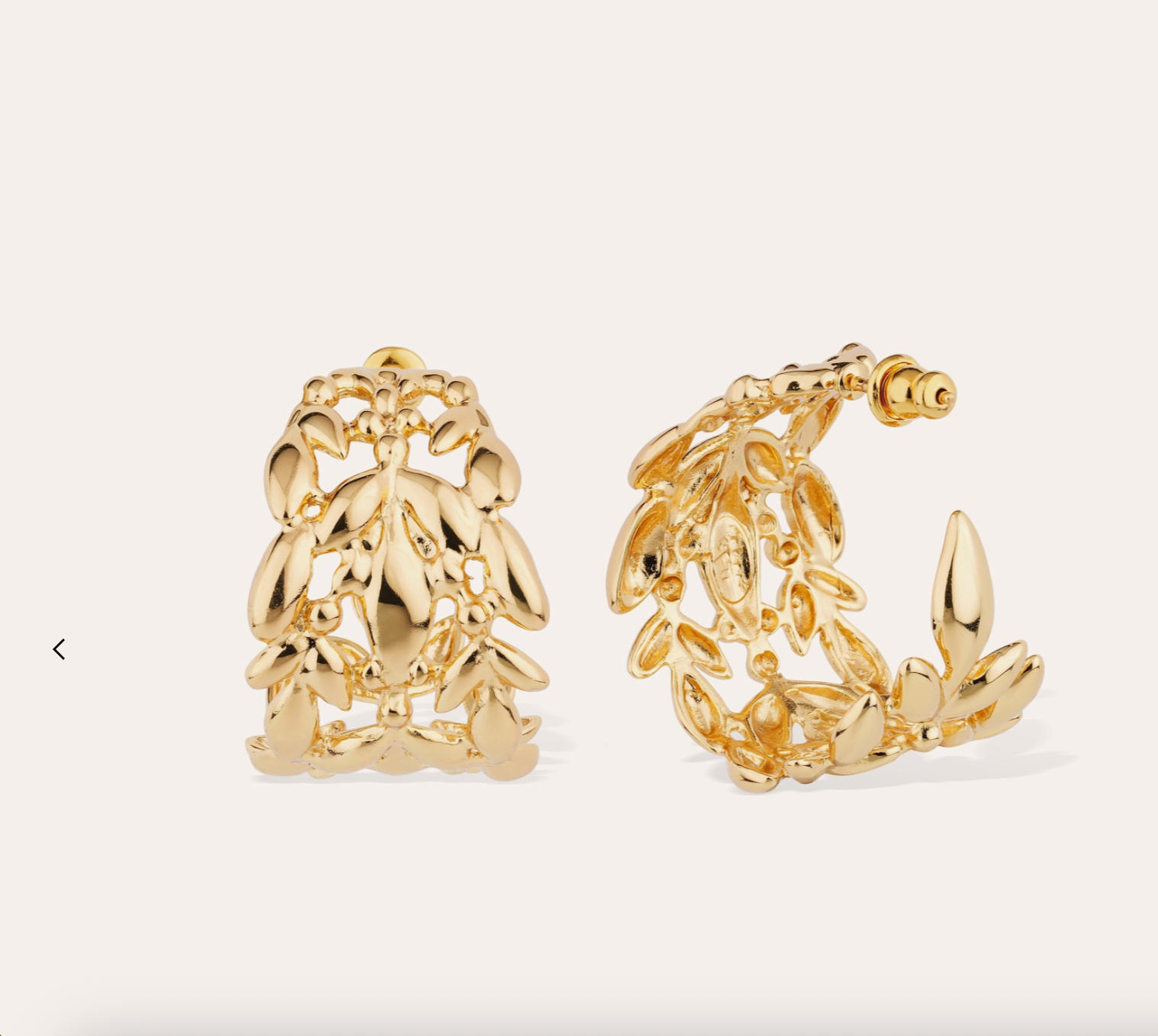 GAS BIJOUX - Boucles d'oreilles OLEA créole petit modèle dorées à l'or fin - BEST SELLER