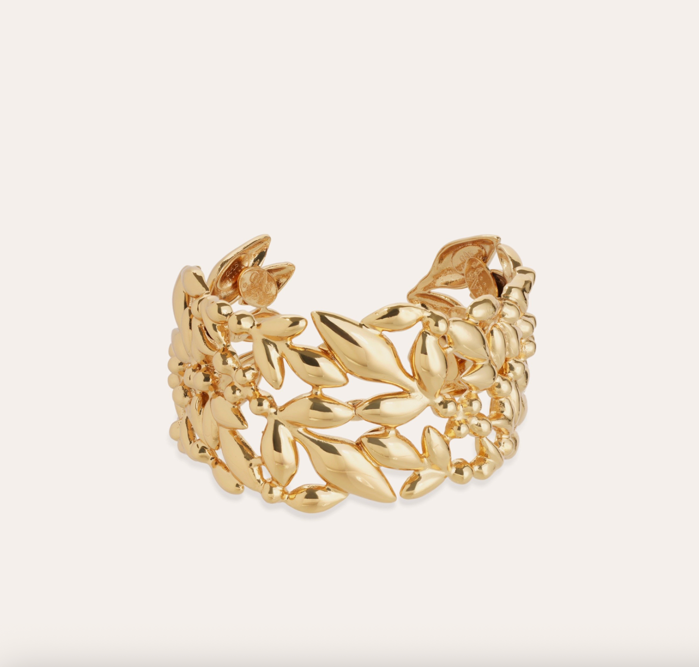 GAS BIJOUX - Bracelet manchette OLEA dorée à l'or fin