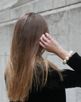 SCRUNCHIE IS BACK - BICHOU chouchou perles nacrées taille L - Bracelet