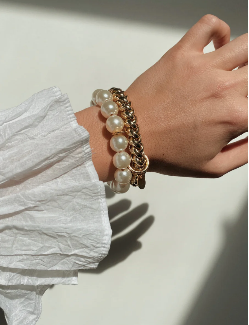 SCRUNCHIE IS BACK - BICHOU chouchou chaine dorée - Bracelet