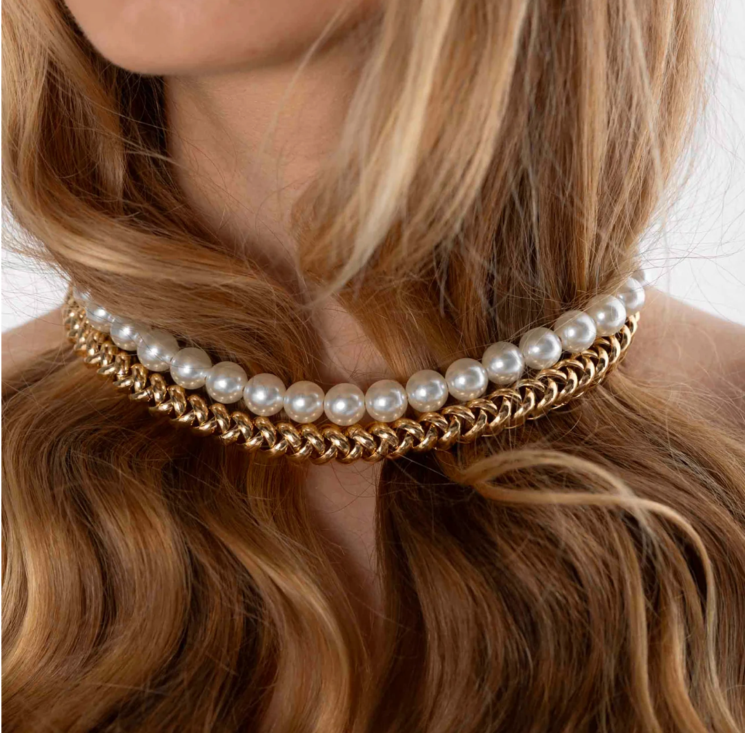 SCRUNCHIE IS BACK - Bichou Collier Doré - Élastique Cheveux et Bijou 3-en-1 Made in France