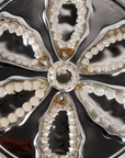 SCRUNCHIE IS BACK - BICHOU bracelet perles nacrées étoiles - Chouchou 2 en 2 - Made in France