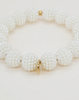 SCRUNCHIE IS BACK - BICHOU bracelet perles nacrées mûres - Chouchou 2 en 1 - Taille S - Made in France