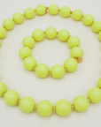 SCRUNTCHIE IS BACK - BICHOU collier perles ronde colorées - Chouchou 2 en 1 - Made en France - 2 couleurs