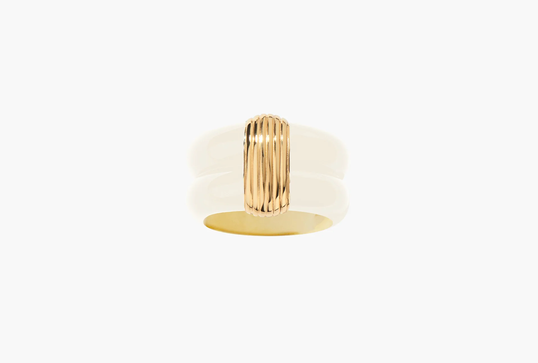 AURELIE BIDERMANN - Bague KATT ivoire