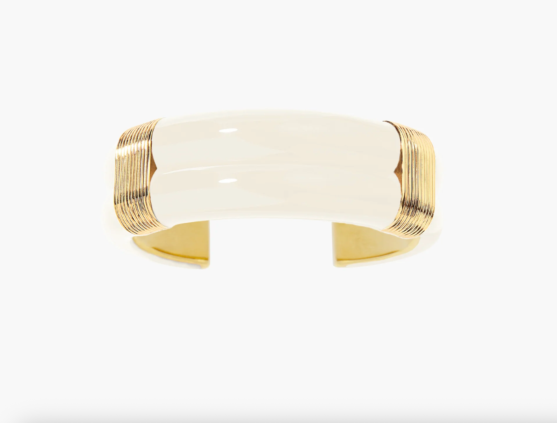 AURELIE BIDERMANN - Bracelet KATT grand modèle ivoire