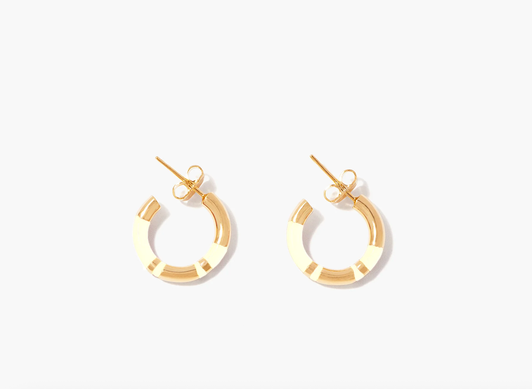 AURELIE BIDERMANN - Mini créoles POSITANO ivoire