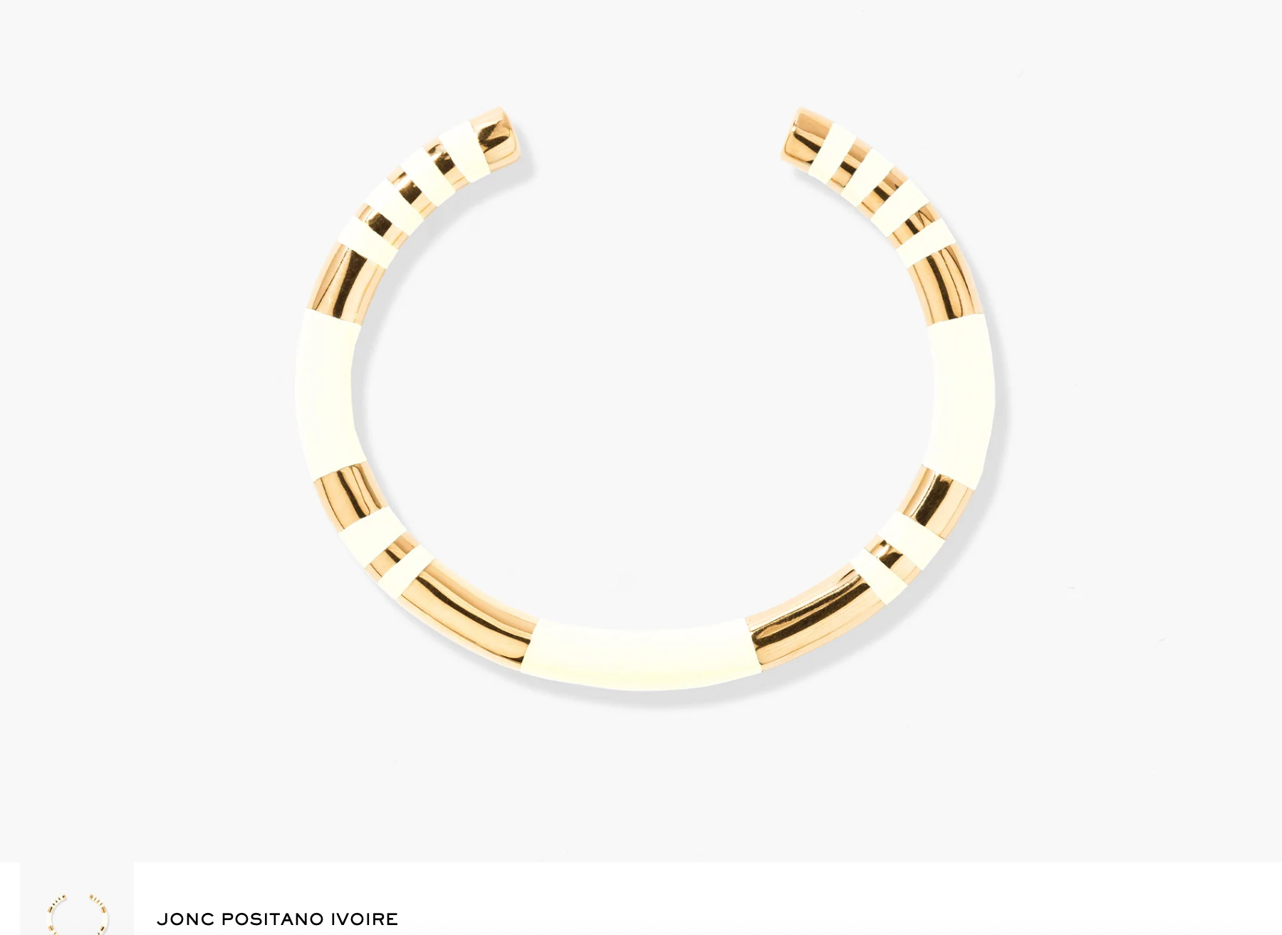 AURELIE BIDERMANN - Jonc POSITANO ivoire